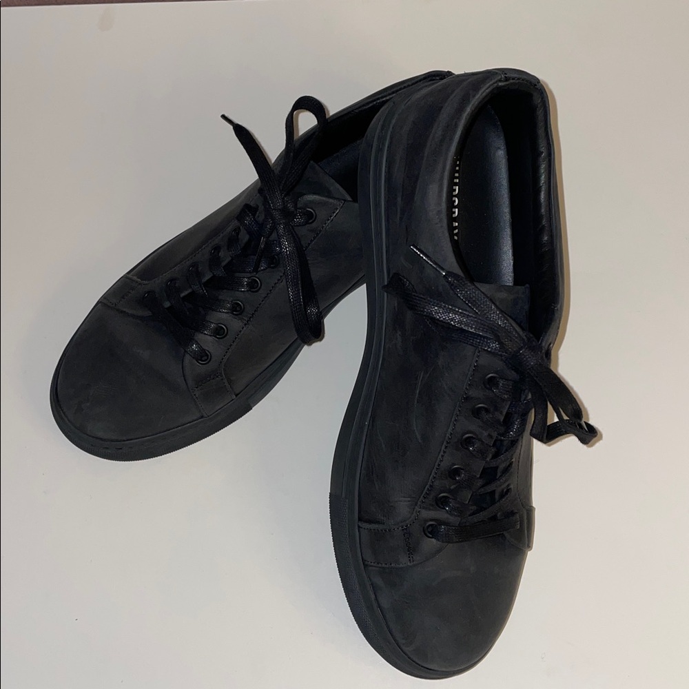 Thursday Everyday Black Leather Shoes suze  11.5 perfect condition NWT